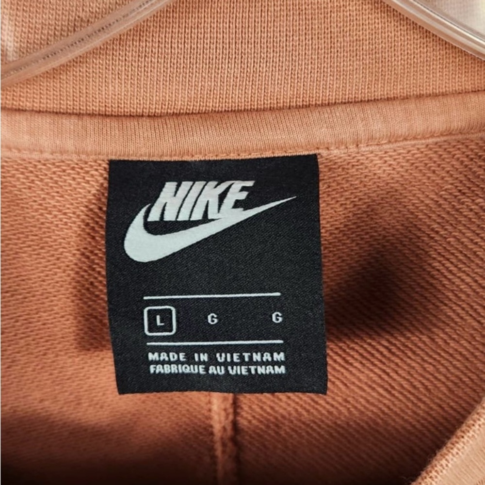 Nike Terracotta Button-Up Sweatshirt Women’s Large - Picture 5 of 7